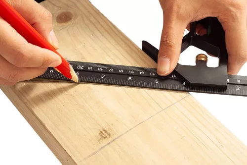 Neo Tools Profi szögmérő, derékszög és vonalzó, festett-alu 30cm