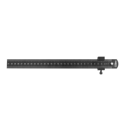 Neo Tools Műszaki vonalzó mélységütközővel, 30cm