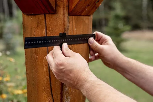 Neo Tools Műszaki vonalzó mélységütközővel, 30cm