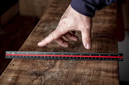 Neo Tools Műszaki vonalzó, 3 élű, 30cm, alumínium