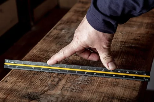 Neo Tools Műszaki vonalzó, 3 élű, 30cm, alumínium