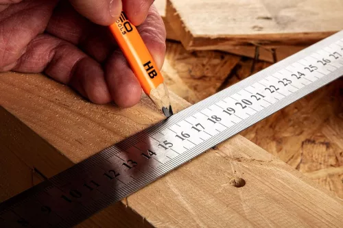 Neo Tools Acél vonalzó 75cm rozsdamentes