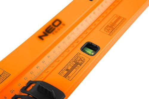 Neo Tools Szögmérő alumínium házas, vízmértékkel, jelölő ceruzával