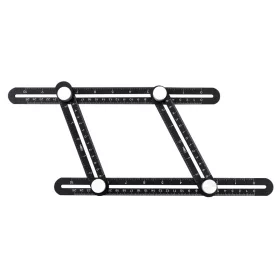 Neo Tools Szögmásoló és vonalzó, 4 oldalas, alumínium