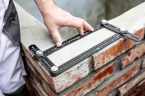 Neo Tools Szögmásoló és vonalzó, 4 oldalas, alumínium