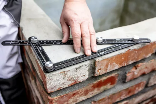 Neo Tools Szögmásoló és vonalzó, 4 oldalas, alumínium