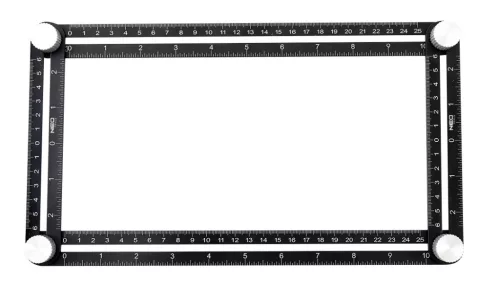 Neo Tools Szögmásoló és vonalzó, 4 oldalas, alumínium