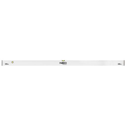 Neo Tools Ölesléc, 200cm - 2 libella, vízszintes, függőleges