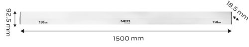 Neo Tools Lehúzóléc alu, trapéz profilú 200cm