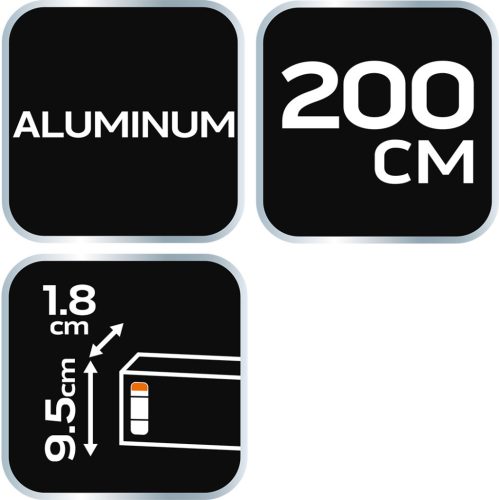 Neo Tools Lehúzóléc alu, trapéz profilú 200cm