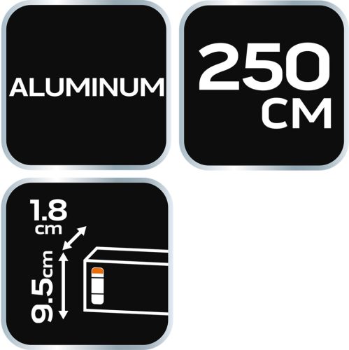 Neo Tools Lehúzóléc alu, trapéz profilú 250cm