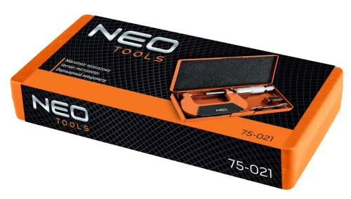 Neo Tools Mikrométer, műanyag tokban, 25-50mm