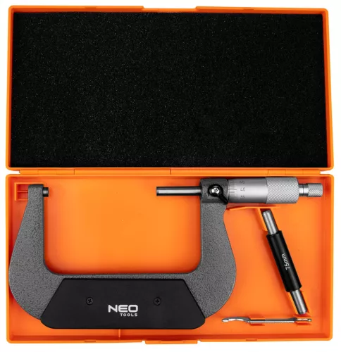 Neo Tools Mikrométer, műanyag tokban, 75-100mm