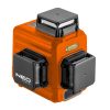 Neo Tools Lézeres szintező, 3D önbeálló keresztvonallézer, 3x360 fokos, 15m, mágneses tartó, céltábla, koffer, piros
