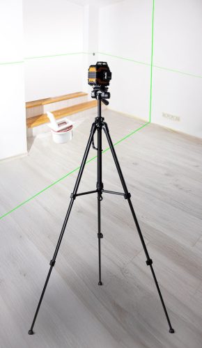 Neo Tools Háromlábú állvány lézeres készülékekhez, teleszkópos, max. magasság 150cm, 1/4"-os csatlakozómenet