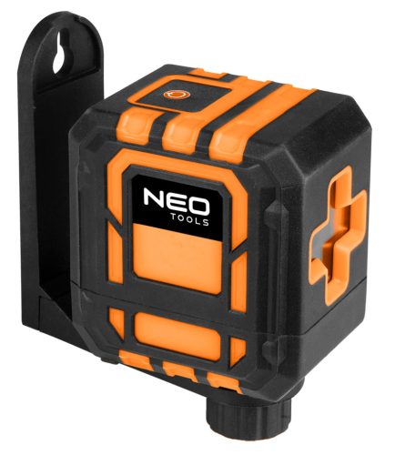 Neo Tools Lézeres szintező, önbeálló keresztvonallézer, piros, 20m, mágneses tartókonzol, 1/4"-os menet, 2db AA elem