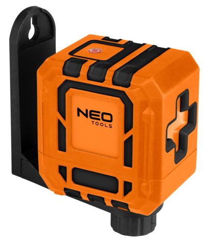 Neo Tools Lézeres szintező, önbeálló keresztvonallézer, piros, 30m, mágneses tartókonzol, 1/4"-os menet, 2db AA elem
