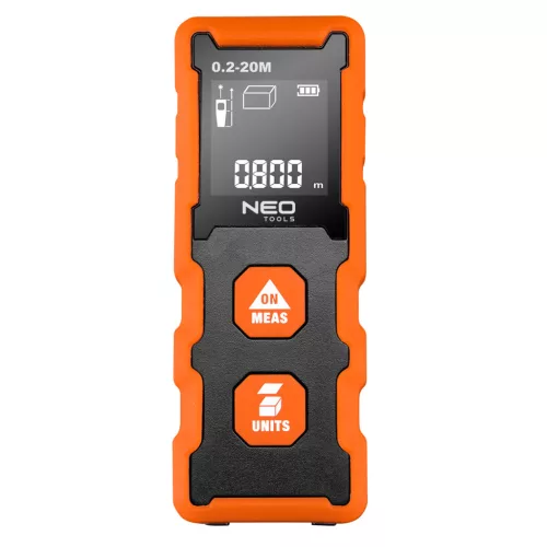 Neo Tools Lézeres távolságmérő, hatótáv: 20 m