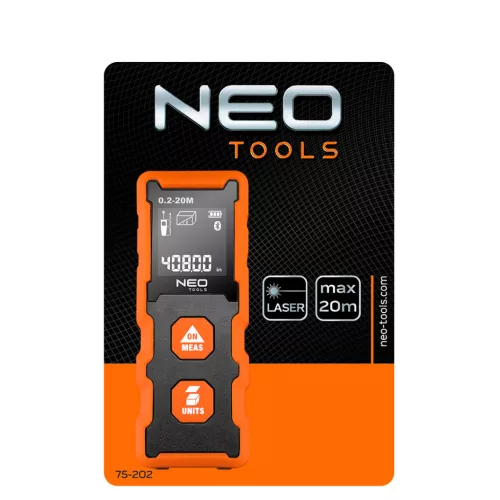 Neo Tools Lézeres távolságmérő, hatótáv: 20 m