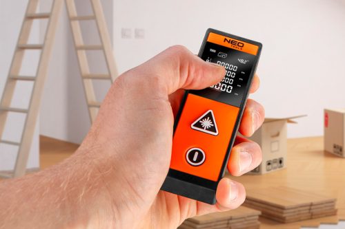 Neo Tools Lézeres távolságmérő, hatótáv: 40 m, érintőképernyő