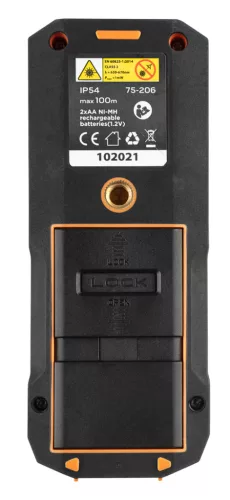 Neo Tools Lézeres távolságmérő, hatótáv: 100 m, IP54, fröccsenő víz védelem