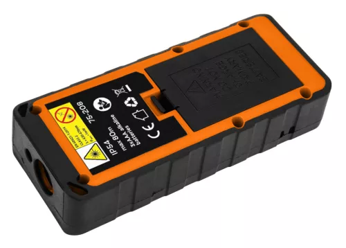 Neo Tools Lézeres távolságmérő, hatótáv:80m, IP54 fröccsenő víz védelem, gumírozott ház, multifunkciós