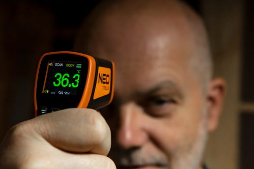 Neo Tools Infravörös hőmérő, 32-42.9°C, folyadék, levegő, test