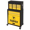 Topex Szerszámkocsi fém, 6 fiók + tároló rekesz, 100x33x61,5cm, ÜRES