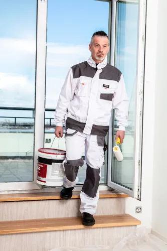 Neo Tools Fehér munkavédelmi kabát, HD, XXL/58