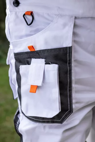 Neo Tools Kantáros munkásnadrág, HD, fehér xxl/58