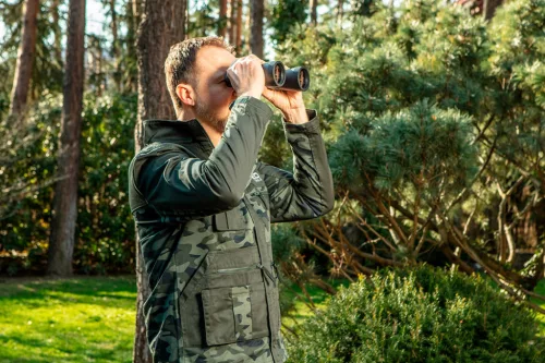 Neo Tools Terepmintás munkavédelmi kabát CAMO, 60% pamut, 40% polyester, 255 g/m2, S