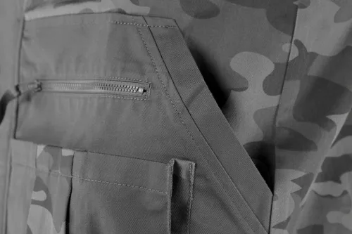 Neo Tools Terepmintás munkavédelmi kabát CAMO Urban, 60% pamut, 37% poliészter, 3% elasztán, L