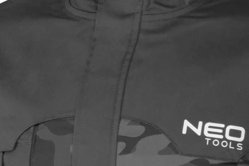 Neo Tools Terepmintás munkavédelmi kabát CAMO Urban, 60% pamut, 37% poliészter, 3% elasztán, L