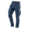 Neo Tools Farmer munkásnadrág, Denim, cipzáros oldalzsebekkel, 98% pamut, 410 g/m2, XL