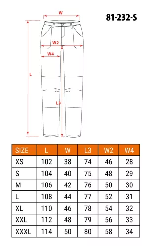 Neo Tools Terepmintás munkásnadrág, CAMO Urban, 60% pamut, 37% poliészter, 3% elasztán, S