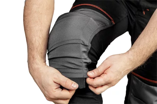 Neo Tools Karcsúsított(slim fit), munkásnadrág, HD, 60% pamut, 37% polyester, 3% elasztán, 285 g/m2, övvel, S