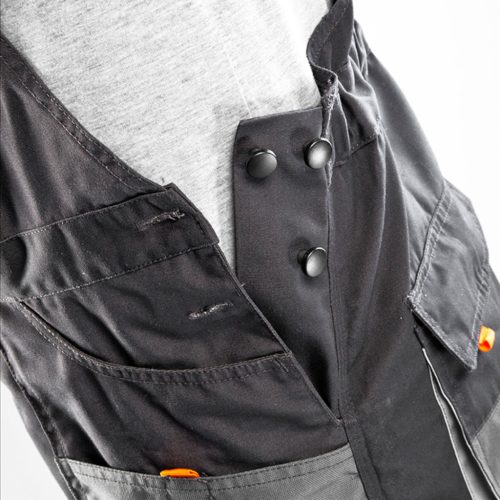 Neo Tools Kantáros munkásnadrág, HD, L/52 65% poliészter, 35% pamut, 267g/m2, térdprotektor zseb, fényvisszaverő, L