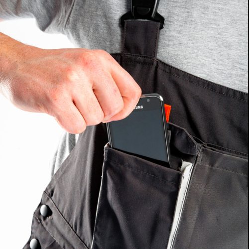 Neo Tools Kantáros munkásnadrág, HD, M/50 65% poliészter, 35% pamut, 267g/m2, térdprotektor zseb, fényvisszaverő, M