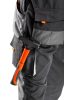 Neo Tools Kantáros munkásnadrág, HD, S/48 65% poliészter, 35% pamut, 267g/m2, térdprotektor zseb, fényvisszaverő, S