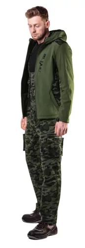 Neo Tools Kantáros, terepmintás munkásnadrág, CAMO, 60% pamut, 40% polyester, 255 g/m2, XXL