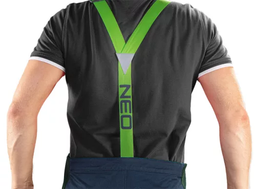 Neo Tools Kantáros munkásnadrág, Premium, 62% pamut, 35% polyester, 3% elasztán, XL