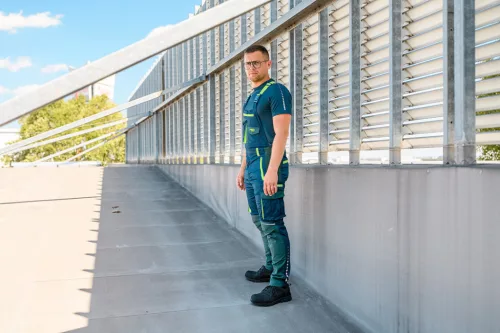 Neo Tools Kantáros munkásnadrág, Premium, 62% pamut, 35% polyester, 3% elasztán, XXXL