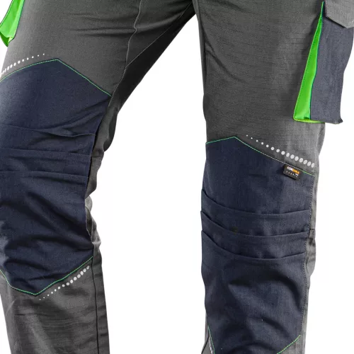 Neo Tools Kantáros munkásnadrág, Premium, 100% pamut, hasadásgátló szövet, S