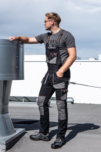 Neo Tools Kantáros munkásnadrág, karcsúsított(slim fit), 60% pamut, 37% polyester, 3% elasztán, 285 g/m2, L