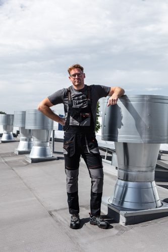 Neo Tools Kantáros munkásnadrág, karcsúsított(slim fit), 60% pamut, 37% polyester, 3% elasztán, 285 g/m2, XXL