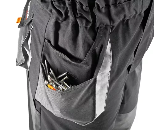 Neo Tools Overall, HD, S/48 65% poliészter, 35% pamut, 267g/m2, térdprotektor zseb, vékony fényvisszaverő csík, S