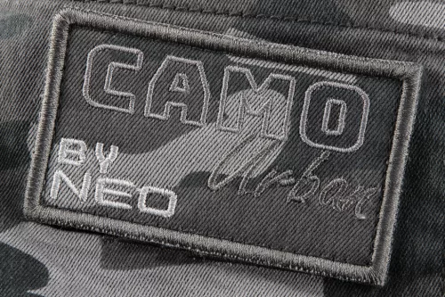 Neo Tools Kantáros, terepmintás munkásnadrág, CAMO Urban, 60% pamut, 37% poliészter, 3% elasztán, L