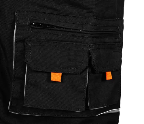 Neo Tools Munkavédelmi mellény, HD, L/52 65% poliészter, 35% pamut, 267g/m2, vékony fényvisszaverő csík, L