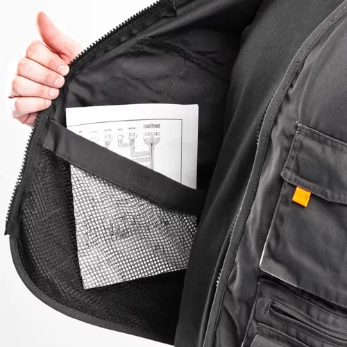 Neo Tools Munkavédelmi mellény, HD, L/52 65% poliészter, 35% pamut, 267g/m2, vékony fényvisszaverő csík, L