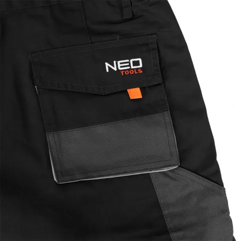 Neo Tools Munkás rövidnadrág, HD, heveder övvel, levehető zsebek, LD/54